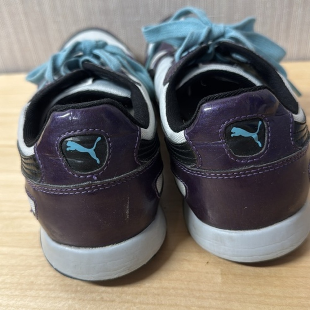 Puma Retro purple black and‎ teal cross trainers women’s 6 1/2 - Picture 3 of 5